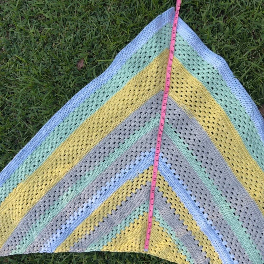 Handmade crochet triangle